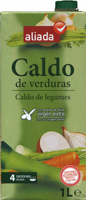 Caldo de verduras con aceite de oliva virgen extra sin gluten envase 1 l - Product - es