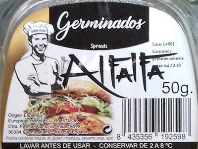 Germinados Alfalfa - Ingredients - es