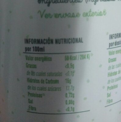 Green life - Nutrition facts