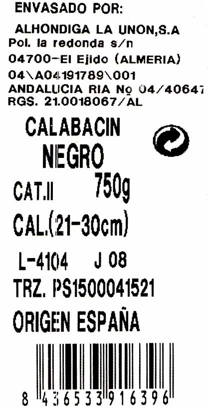 Calabacines - Ingredients - es