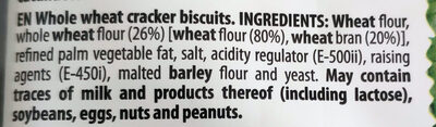 Crackers integral - Ingredients - en