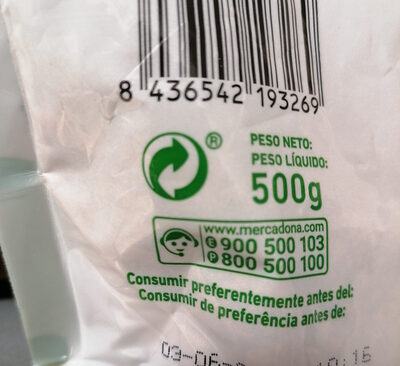 Panela - Recycling instructions and/or packaging information - es