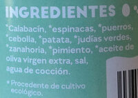 Crema de verduras y hortalizas - Ingredients - es