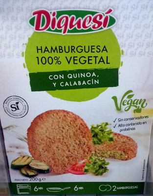 Hamburguesa con quinoa y calabacín - Product