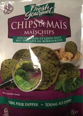 Chips de maïs Epinards et chou kale - Product