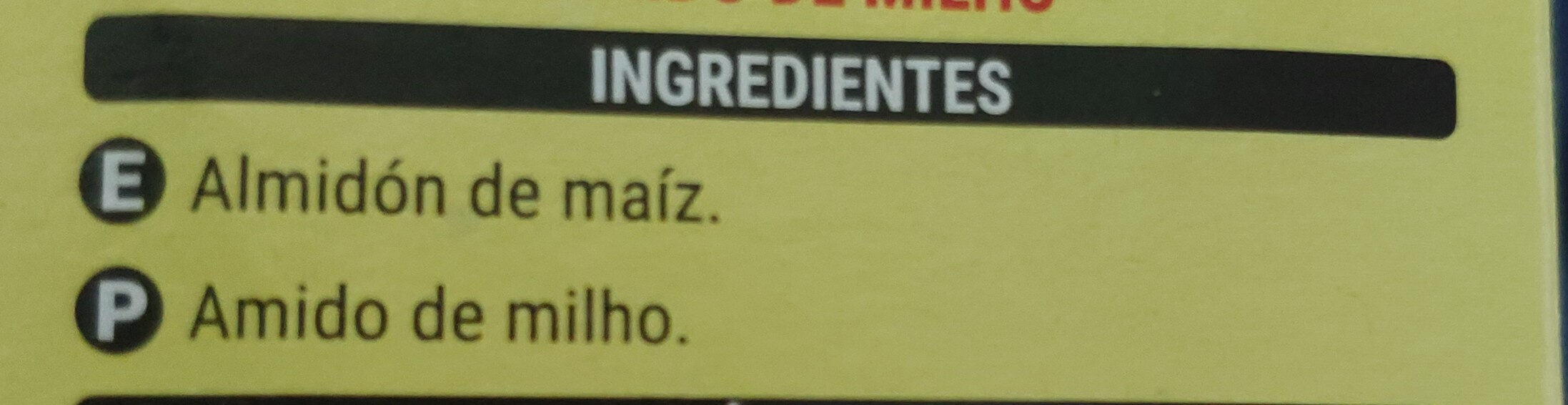 Harina fina de maíz - Ingredients - es