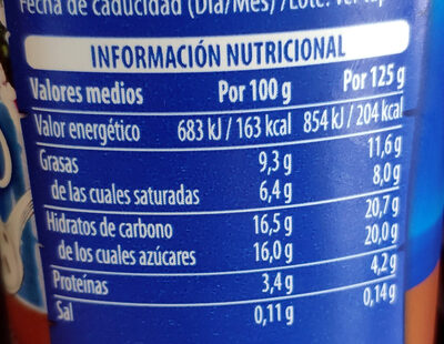 Yogur al estilo griego stracciatella - Nutrition facts - es