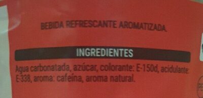 Bebida Refrescante Aromatizada - Ingredients - es