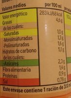 Salmorejo 100% natural - Nutrition facts - es
