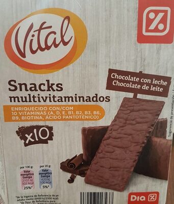 Vital snacks multivitaminas - Product - es