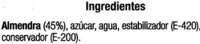 Figuras de mazapán - Ingredients - es