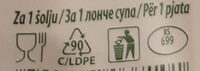 Quik instant pileća supa - Recycling instructions and/or packaging information - sr