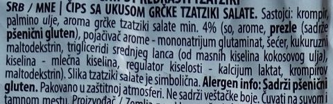 Rebrasti tzatziki - Ingredients - sr