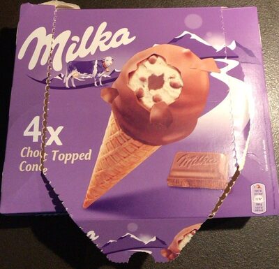 Milka Choc Topped Cone - Recycling instructions and/or packaging information - fr