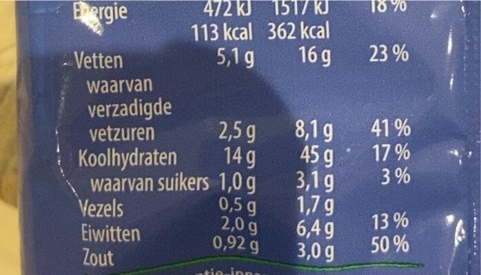 Good noodles groenten - Nutrition facts - nl