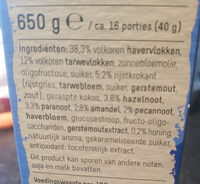 Krokante muesli vier noten - Ingredients - nl