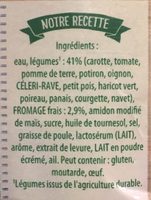 KNORR Soupe Liquide de Légumes Fromage Frais Lot 2x1L - Ingredients - fr