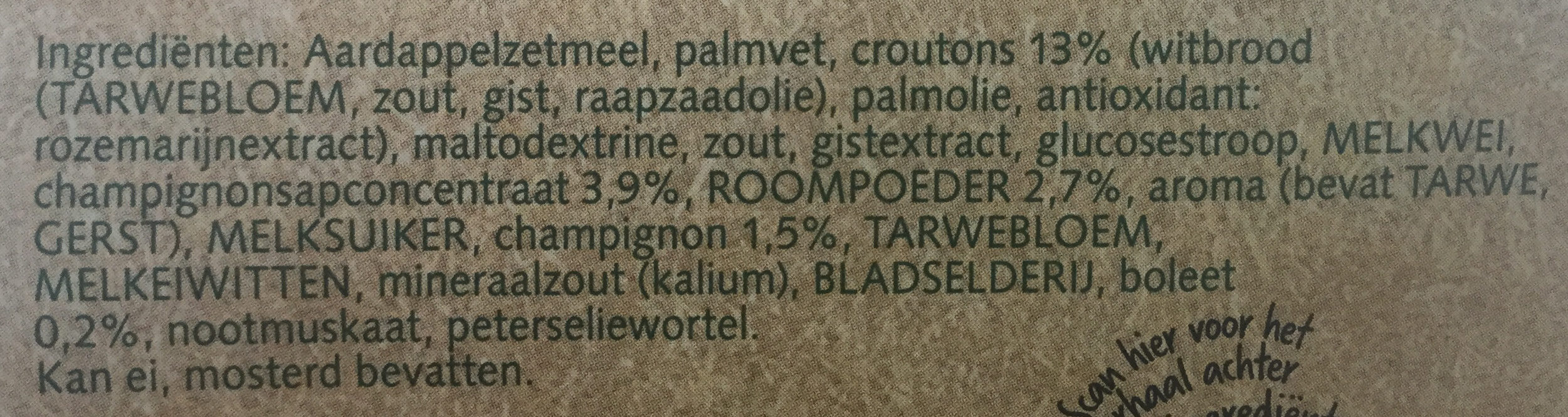 Champignon creme - Ingredients - nl