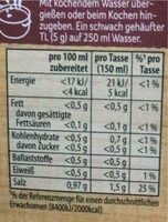 Suppe mit Rind - Nutrition facts - de