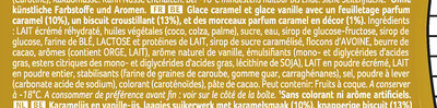Glace Dessert Biscuit Caramel - Ingredients - fr