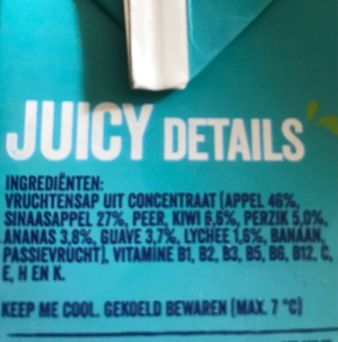 Vitaday - Ingredients - nl