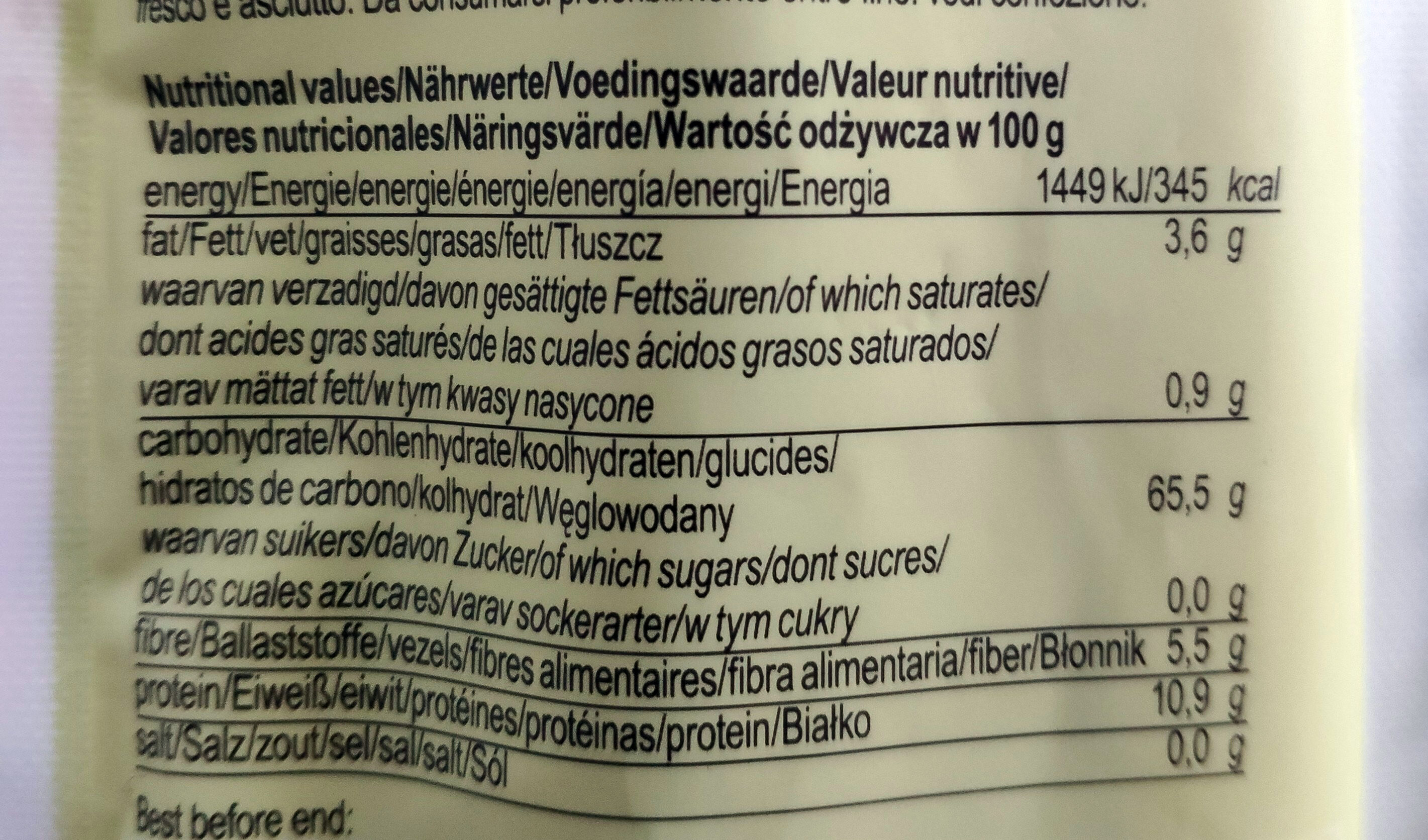 Nouilles de riz brun au wakame sans gluten - Nutrition facts - en