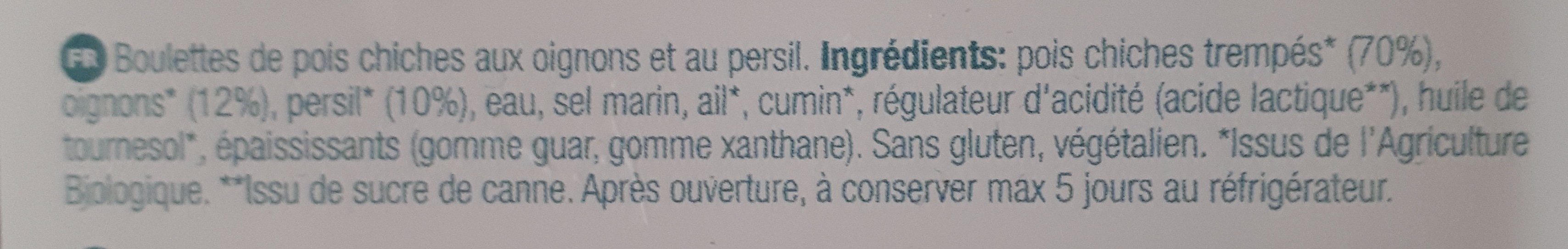 Mini falafel - Ingredients - fr