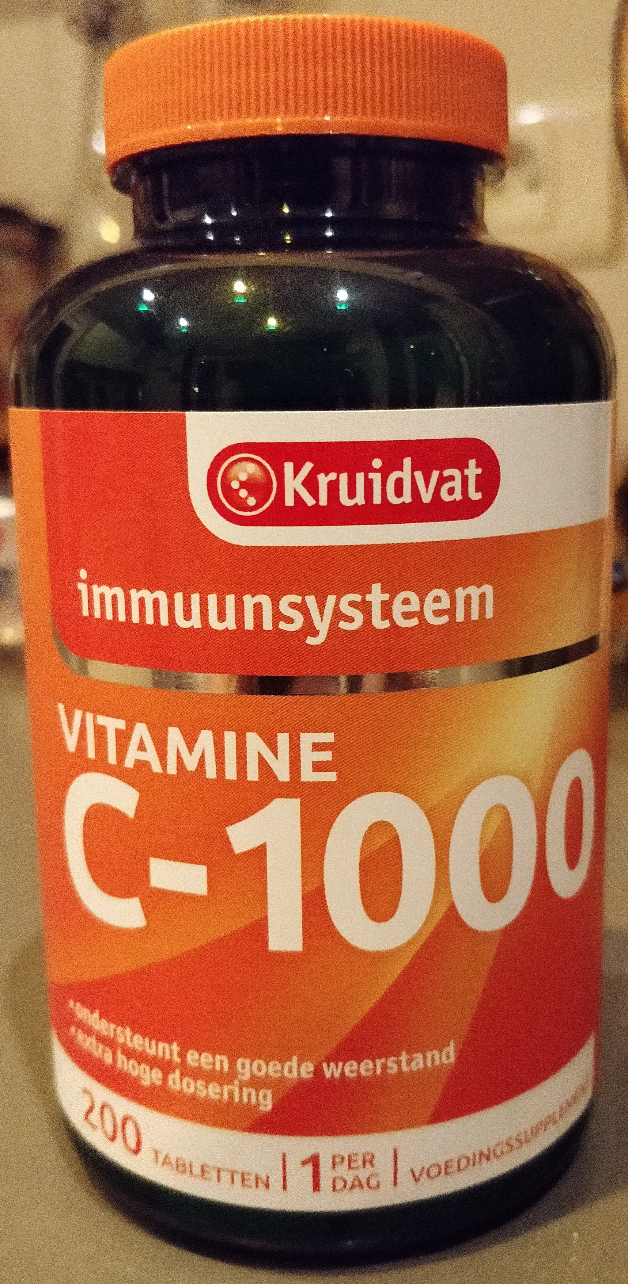 Hij Handelsmerk wereld Vitamine C-1000 - Kruidvat - 200 tabletten - 264g