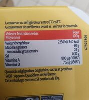 Planta fin tartine et cuisson - Nutrition facts - fr