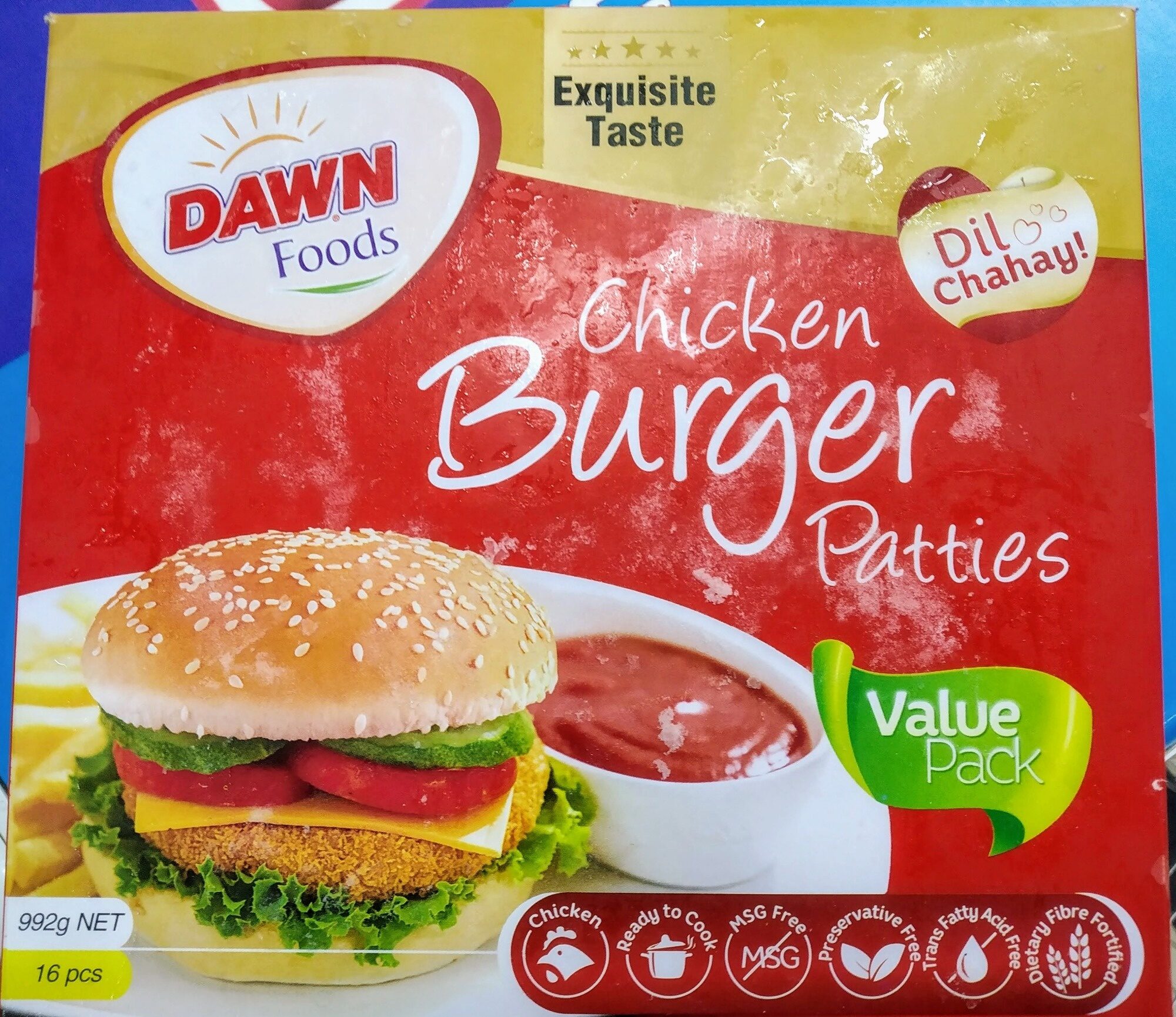 chicken burger patties - Product - en