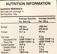 Pâte Chow Mein - Nutrition facts - fr