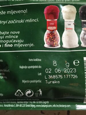 Oregano Zurück zum Ursprung - Recycling instructions and/or packaging information - en