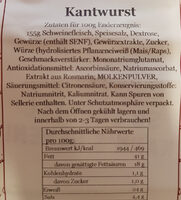Rostbratwurst Hermann - Ingredients - de