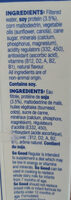 Regular soy milk - Ingredients - en