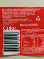 Coca Cola - Nutrition facts - en