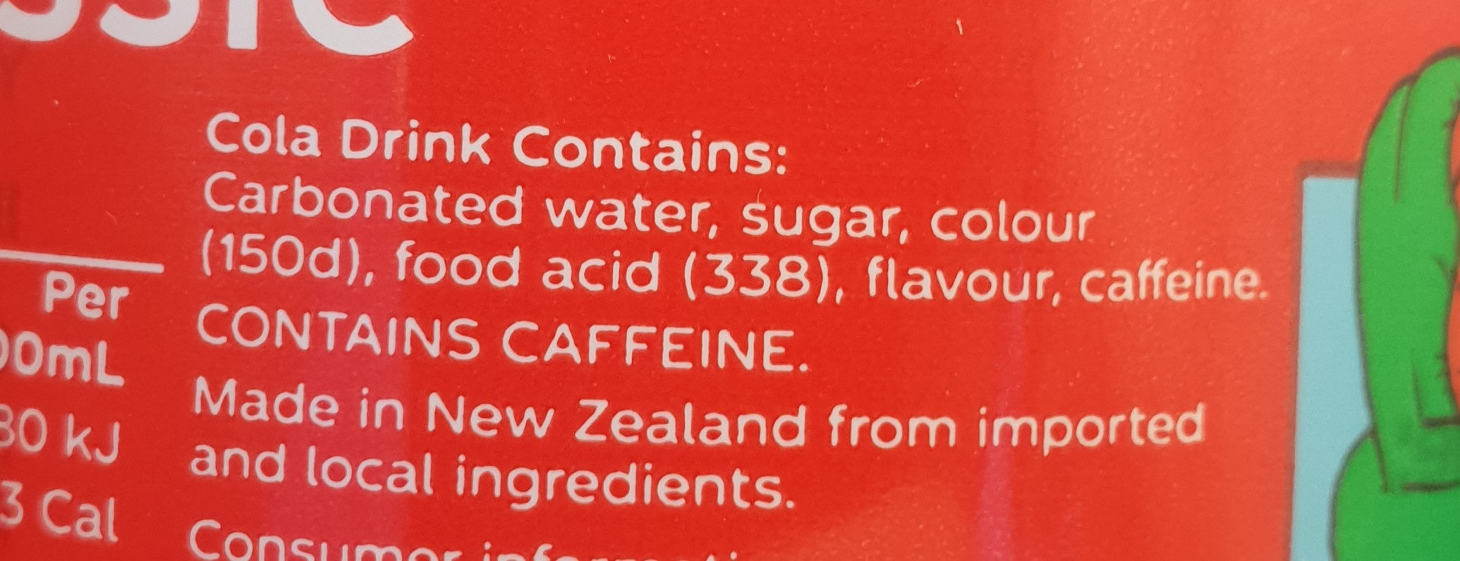 Coca Cola 600ml Bottle - Ingredients - en