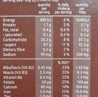 Coco Pops - Kellogg's - 375G - Nutrition facts - fr