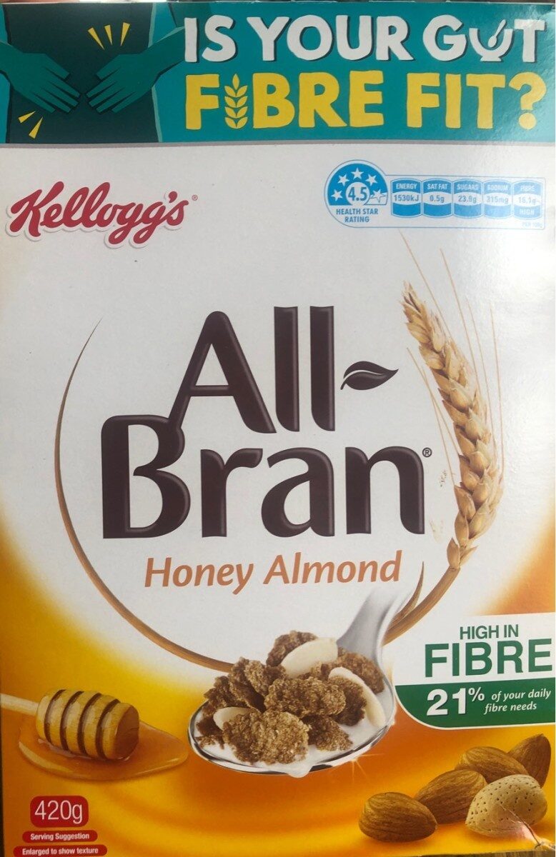 All bran honey almond - Product - en