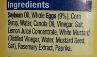S &W Real Whole Egg Mayonnaise - Ingredients - en