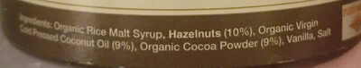Coco2 Hazelnut Spread 240GM - Ingredients