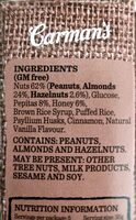 Roasted NutBar - Ingredients - fr