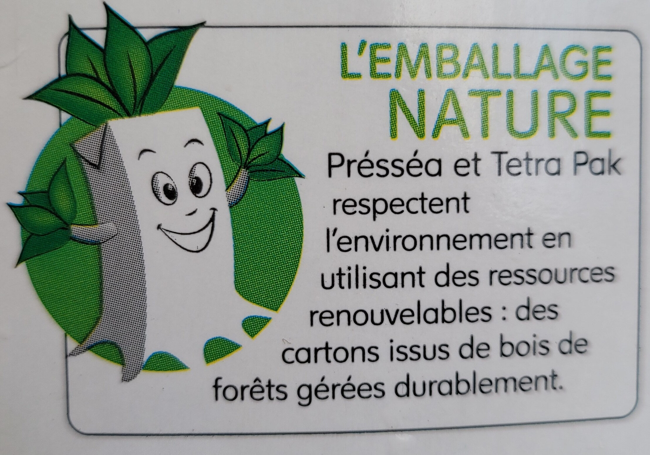 Présséa Nectar Ananas - Recycling instructions and/or packaging information - fr