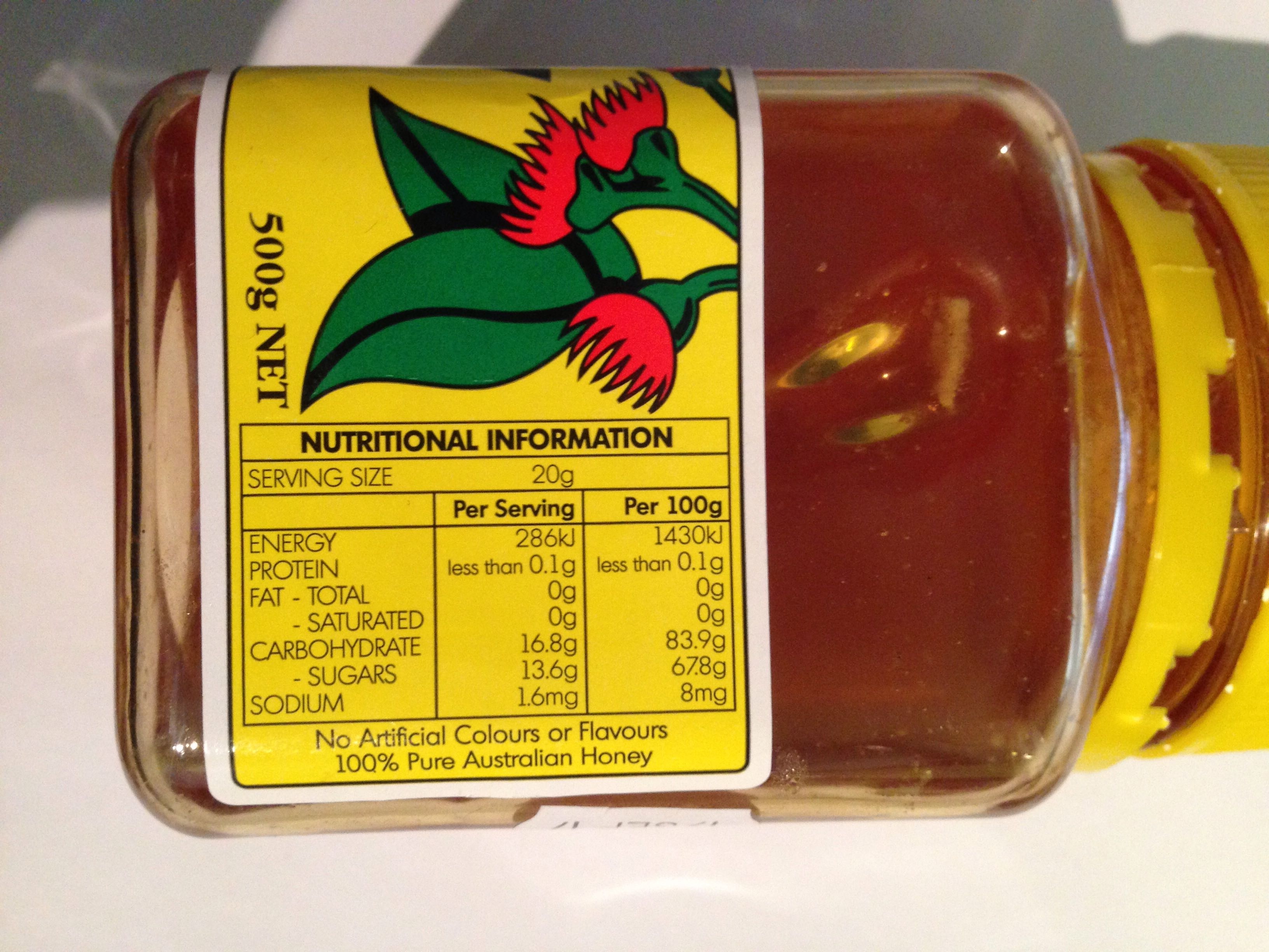 Edmond's Box Honey - Nutrition facts - en