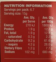 Raisin & Pumpkin Seed Artisan Crackers - Nutrition facts - en