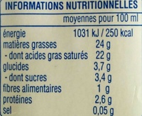 Crème de coco Ayam™ - Nutrition facts - en